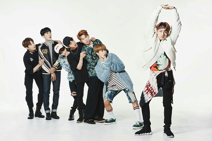 BTS, J – Hope, V, Jin, Suga, RM, Jimin, Jungkook, Ganzkörperansicht – Für dich, Jin und Suga HD-Hintergrundbild